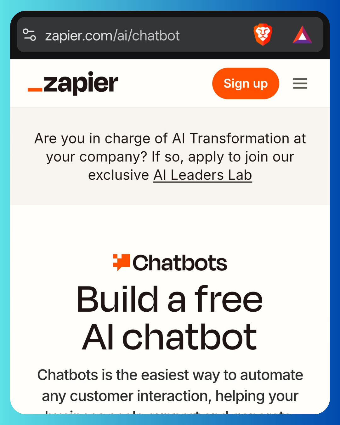 AI Chatbot by Zapier